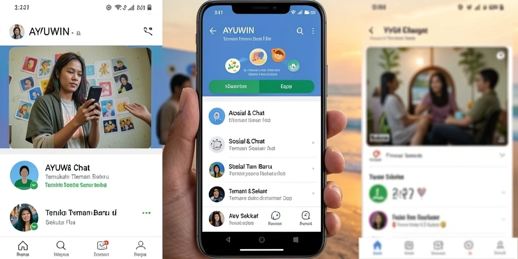 Tampilan antarmuka AYUWIN yang sederhana dan menarik.