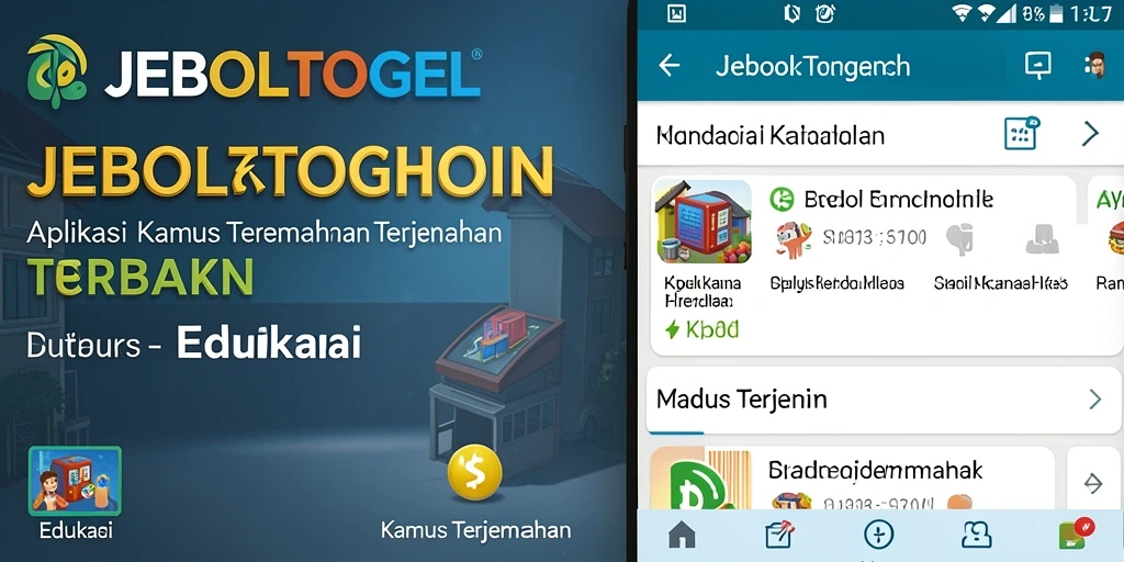 Tampilan antarmuka aplikasi JEBOLTOGEL untuk belajar bahasa.