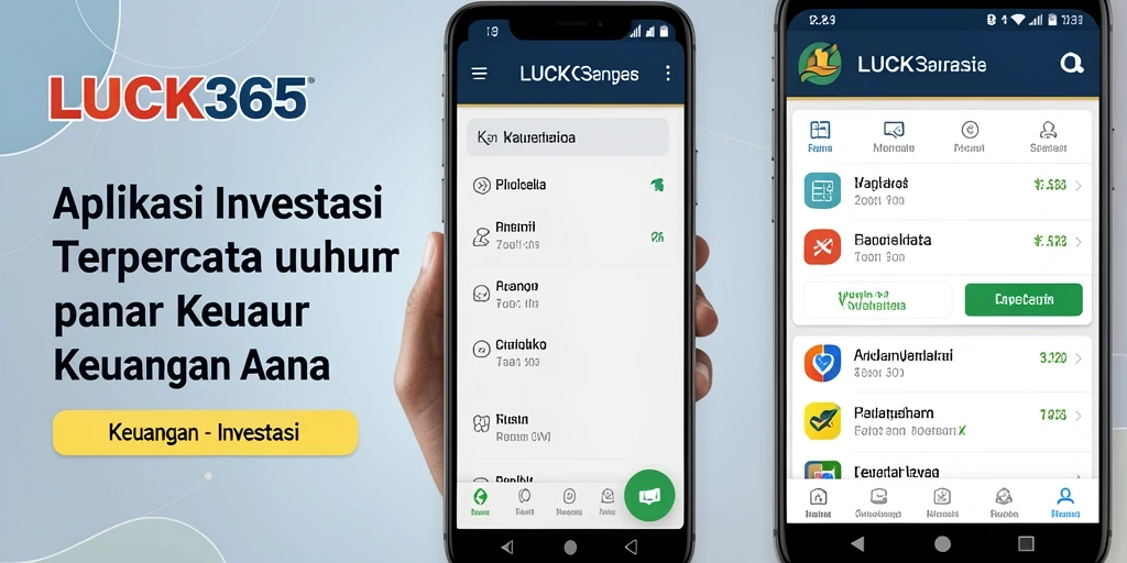 Antarmuka LUCK365 yang intuitif dan informatif untuk investasi.
