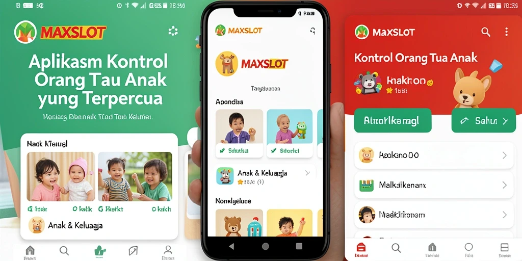 Antarmuka utama MAXSLOT yang memudahkan kontrol orang tua.