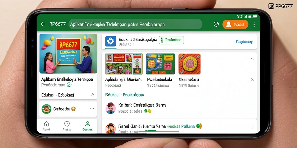 Antarmuka aplikasi RP6677 yang informatif dan mudah digunakan.