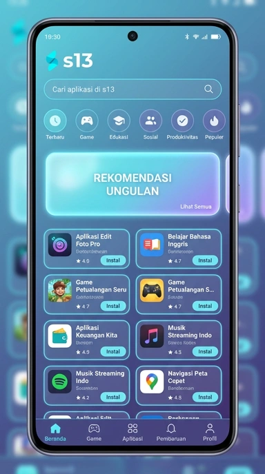 Aplikasi Populer & Kanal Uji — s13: Hub Unggulan Digital